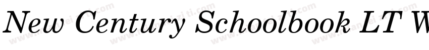 New Century Schoolbook LT W01Rm字体转换